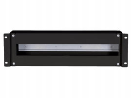 Panel dystrybucji napięć 19" 3U, bez wyposażenia, czarny ALANTEC - ALANTEC
