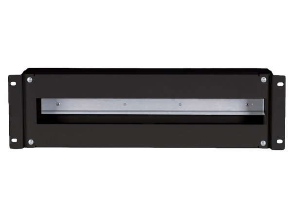 Panel dystrybucji napięć 19" 3U, bez wyposażenia, czarny ALANTEC - ALANTEC