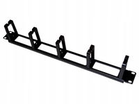 Organizator kabli 1U 19" z przepustami ALANTEC - ALANTEC
