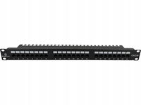 Patch panel UTP kat.5e 24 porty LSA z półką 1U/19" ALANTEC