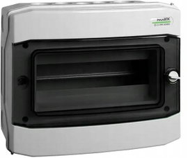 PLASTIKOWA OBUDOWA INSTALACYJNA Natynkowa IP65 1X12 modułów. PHS 12T NOARK