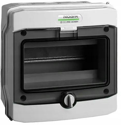 PLASTIKOWA OBUDOWA INSTALACYJNA Natynkowa IP65 1X8 modułów. PHS 8T NOARK