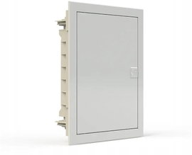 PLASTIKOWA OBUDOWA INSTALACYJNA Z DRZWIAMI METALOWYMI, PODTYNK. IP40 1 RZĄD