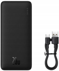 Powerbank Baseus Airpow PPQD090001 10000mAh 20W PD QC 20W USB-A USB-C + kab