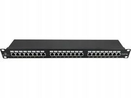 Patch panel STP kat.5e 24 porty LSA 1U ALANTEC