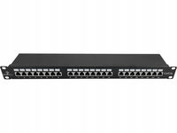 Patch panel STP kat.5e 24 porty LSA 1U ALANTEC