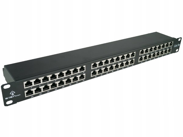 Patch panel STP kat.5e, 48 portów, IDC ALANTEC - ALANTEC