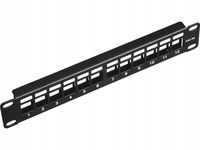 Patch panel 10" modularny 12 portów 1U niewyposażony ALANTEC - ALANTEC