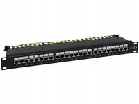 Patch panel NAVI LED STP kat.6 24 porty LSA 1U