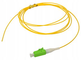 Pigtail SM 1J 9/125 wtyk LC/APC dł. 2 m LSOH