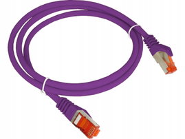 Patch-cord ALANTEC kat.6A S/FTP fioleto 0,5m LSOH