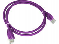 Patch-cord ALANTEC kat.6A U/UTP fioletowy 2m LSOH