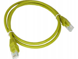 Patch-cord U/UTP kat.6A LSOH 2.0m żółty ALANTEC