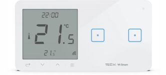 Przewodowy włącznik światła podw. z regulatorem pokojowym biały WSR-02MP