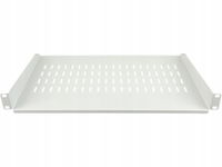 Półka stała 19" 1U głęb. 250mm, kolor szara, 2 punkty mocowania ALANTEC