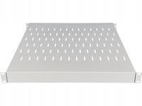 Półka regulowana 19" 1U głęb. 500-900mm, szara, 4 punkty mocowania ALANTEC