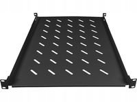 Półka stała 19" 1U głęb. 650mm, czarna, 4 punkty mocowania ALANTEC