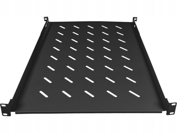 Półka stała 19" 1U głęb. 650mm, czarna, 4 punkty mocowania ALANTEC