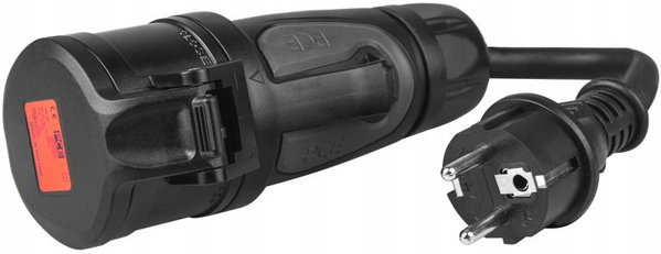 PRZEJŚCIOWKA ADAPTER SIŁOWY Green Cell CZERWONY CEE 16A 400V 5P DO SCHUKO 2