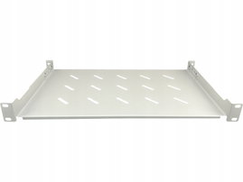 Półka stała 19" 1U głęb. 280mm, szara, 2 punkty mocowania ALANTEC