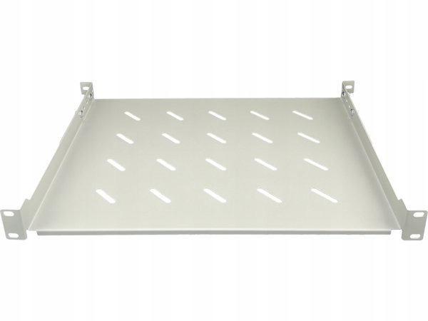 Półka stała 19" 1U głęb. 350mm, szary, 4 punkty mocowania ALANTEC