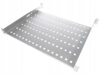 Półka stała 19" 1U głęb. 550mm, kolor szara,