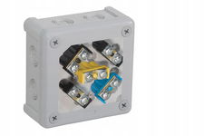 Puszka natynkowa zaciski 12 wlotów IP55 98x98x42mm