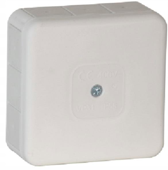 Puszka natynkowa pusta 12 wlotów 85x85x37mm 031-01