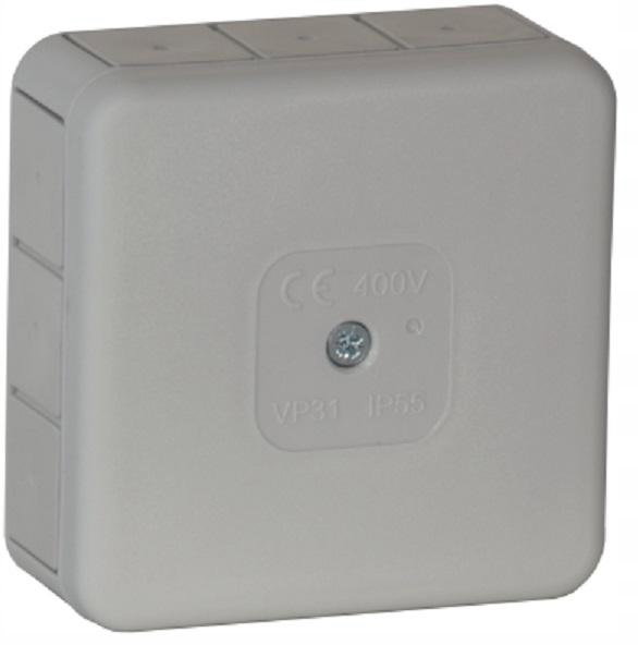 Puszka natynkowa pusta 12 wlotów 85x85x37mm 031-03