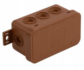 Puszka natynkowa pusta 8 wlotów 80x45x41mm 038-02