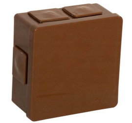 Puszka natynkowa pusta 6 wlotów 86x86x40mm 002-02