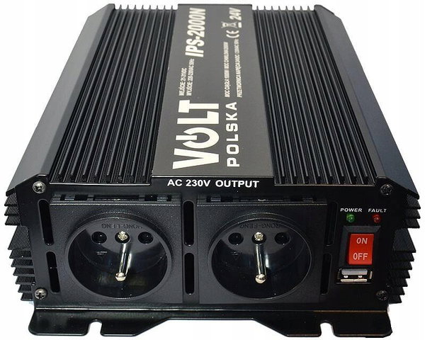 Przetwornica Volt IPS-2000N 24V / 230V 1000/2000W