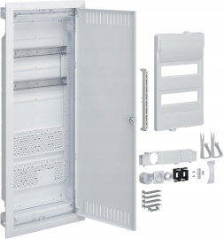 Rozdzielnica hybrydowa podtynkowa, 2 x12modułów, 2x płyta montażowa, 1x gni