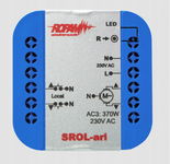 ROPAM SROL-ari bezprzewodowy, douszkowy sterownik rolety 230VAC, amperometr