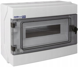 Rozdzielnica hermetyczna modułowa (500V AC, 1000V DC) 1x12 natynkowa (N+PE)