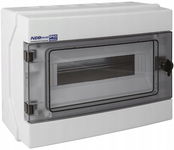 Rozdzielnica hermetyczna modułowa (500V AC, 1000V DC) 1x12 natynkowa (N+PE)