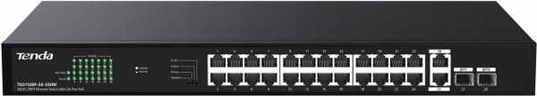 SWITCH POE TENDA TEG1128P-24-250W