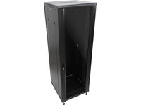 Szafa serwerowa 27U 800x1000, drzwi przednie szklane, drzwi tylne stalowe p