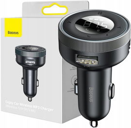 TRANSMITER FM ŁADOWARKA SAMOCHODOWA Baseus Enjoy CCLH-01 3.4A 2x USB-A JACK