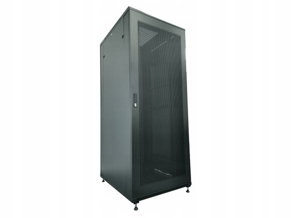 Szafa serwerowa 42U 800x1000, drzwi przednie szklane, drzwi tylne stalowe p