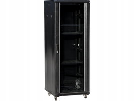 Szafa 36U 600x800, drzwi przednie szklane, osłona tylna metalowa pełna, zam