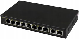 SWITCH POE PULSAR SG108 10-PORTÓW 8xPoE + 2xUPLINK