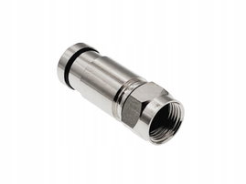 RGTec - Złącze F kompresyjne RG6, średnica tulei wewnętrznej 4.55 mm (0,1)
