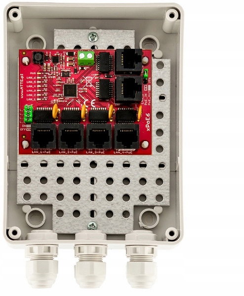 SWITCH 6-PORTOWY POE ATTE xPoE-6-11-S2 zewnętrzny