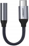 Ugreen przejściówka do słuchawek z 3,5 mm mini jack na USB Typ C 10cm szary