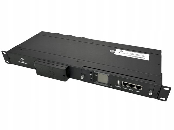 Zarządzalna listwa zasilająca RACK 19" 1f - 5xC13+3xCEE7/5 monitoring środo