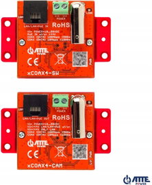 Zestaw aktywnych konwerterów do transmisji Ethernet oraz PoE ATTE xCOAX4-SE