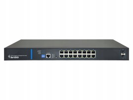 Zarządzalny przełącznik L2 (switch) 16 portów RJ45 PoE 1Gb/s + 2 porty SFP