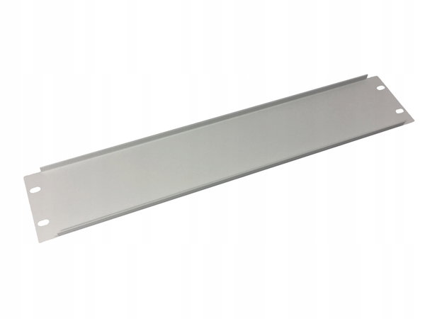 Zaślepka 19" 2U metalowa, szara ALANTEC