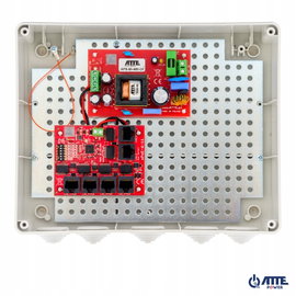 Zestaw do 5 kamer IP switch PoE 5P+1UP ATTE IP-5-1